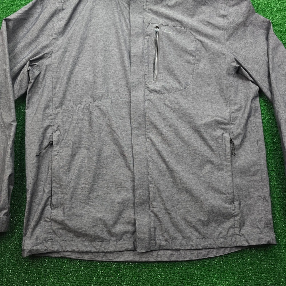 Paradox Windbreaker Jacket Mens XL Gray Full Zip Hoodie Water Resistant Outdoors - Picture 4 of 12